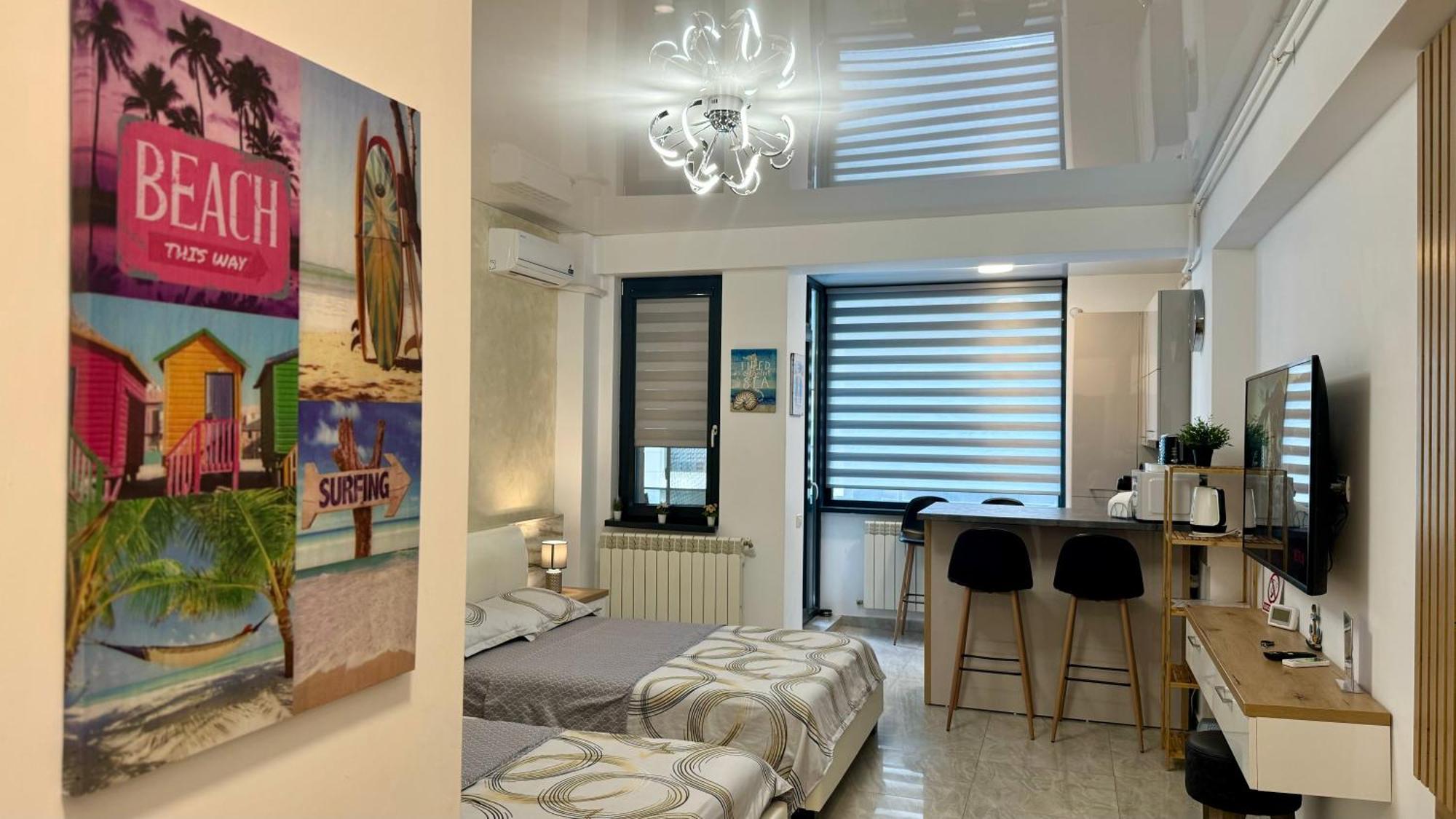 Seaview Deluxe Double Studio - Beachfront Resort Năvodari Exterior foto
